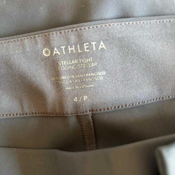 Athleta Size 4P Petite Stellar Mid Rise Slim Pant in Black Sand - Picture 11 of 11